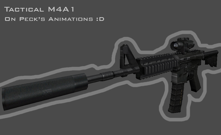 Скриншот Tactical M4A1 on Peck's Animations